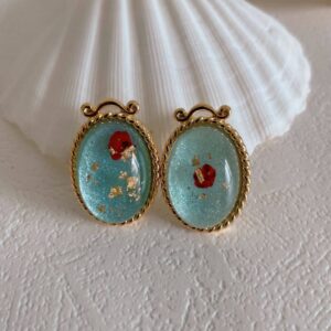 Vintage Monet Jelly Glass Earring