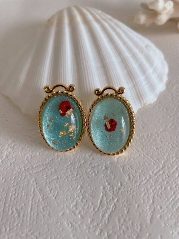Vintage Monet Jelly Glass Earring