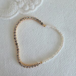 Adalira Tennis & Pearl Bracelet