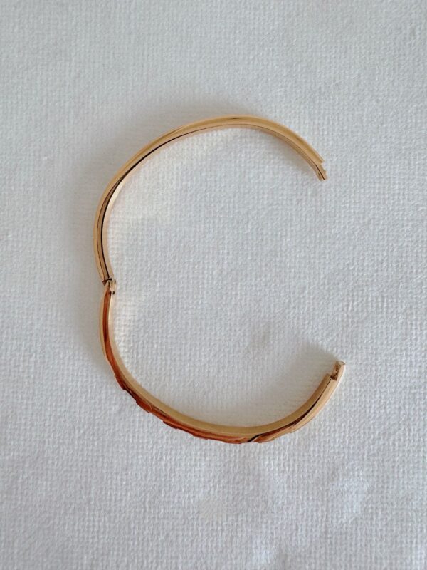 Buckle Zirconia Cuff Bangle - Image 6
