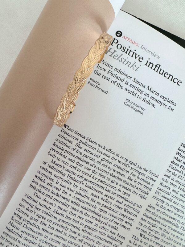 Twist Braided Cuff Bangle - Image 5