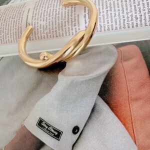 Cross Knotted Cuff Bangle