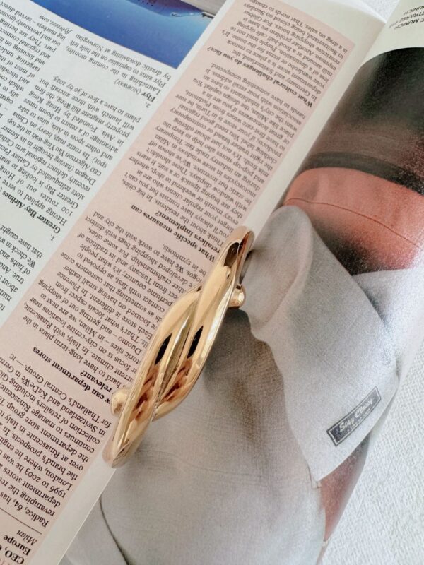 Cross Knotted Cuff Bangle - Image 3