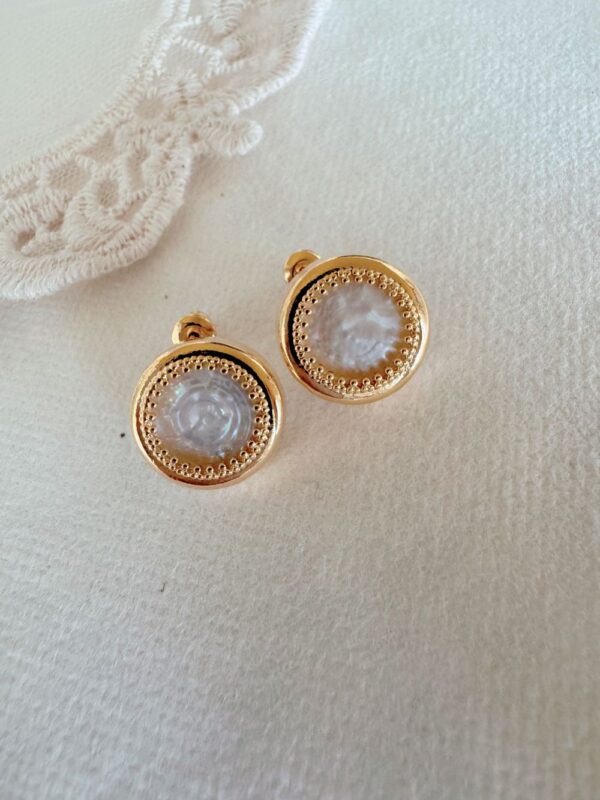 Abalone Natural Pearl Earrings - Image 3