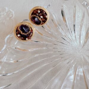 Red Wine Crystal Earrings