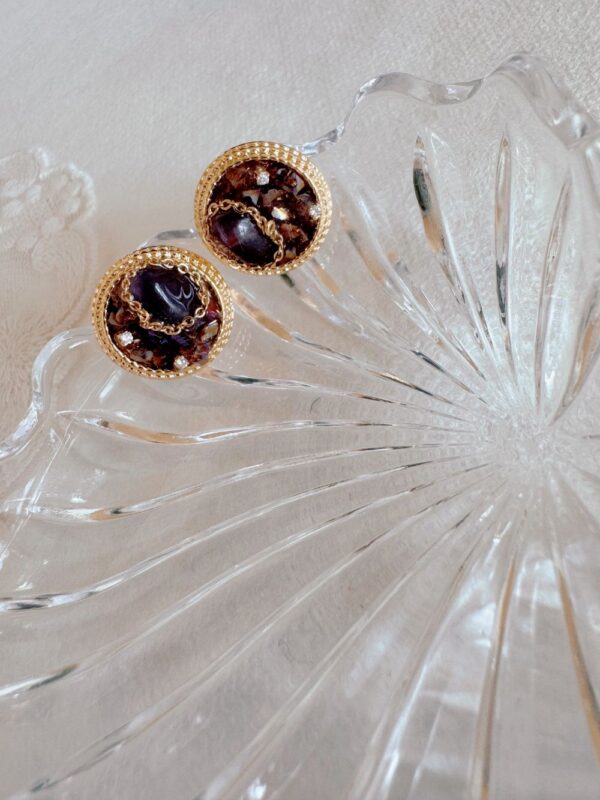 Red Wine Crystal Earrings