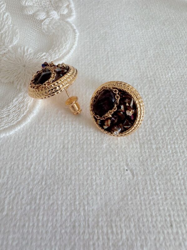 Red Wine Crystal Earrings - Image 3