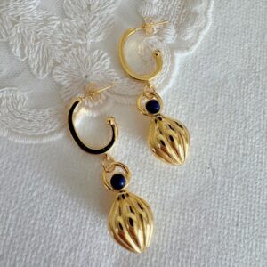 Nutmeg Lapis Lazuli Earrings