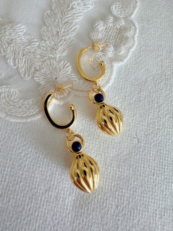 Nutmeg Lapis Lazuli Earrings
