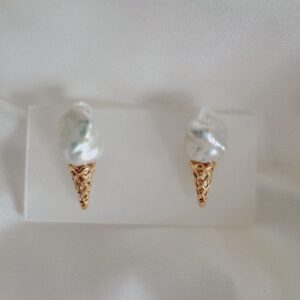 Pearl Ice Cream Earrings