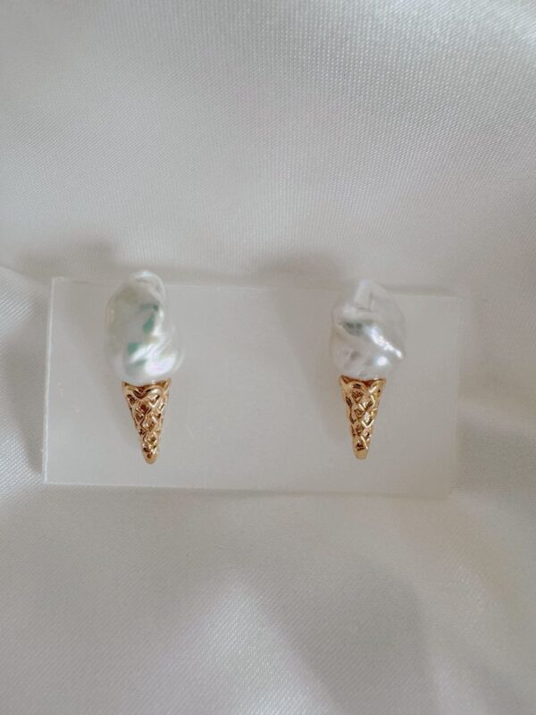 Pearl Ice Cream Earrings