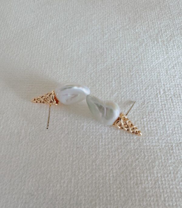 Pearl Ice Cream Earrings - Image 3