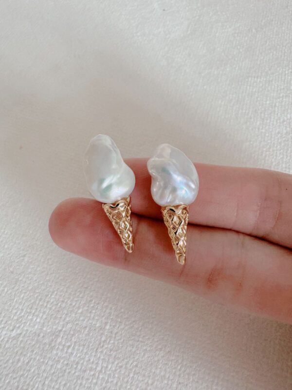 Pearl Ice Cream Earrings - Image 5