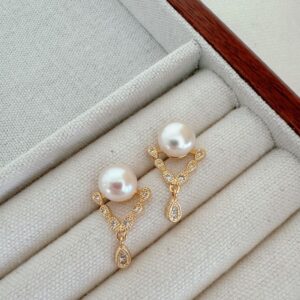 French Water Drop Earrings