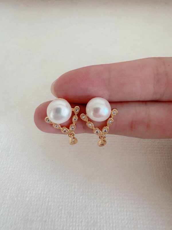 French Water Drop Earrings - Image 4