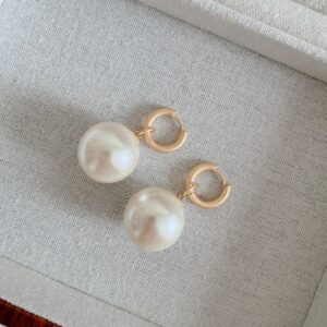 Fancy Pearl Ear Hoops
