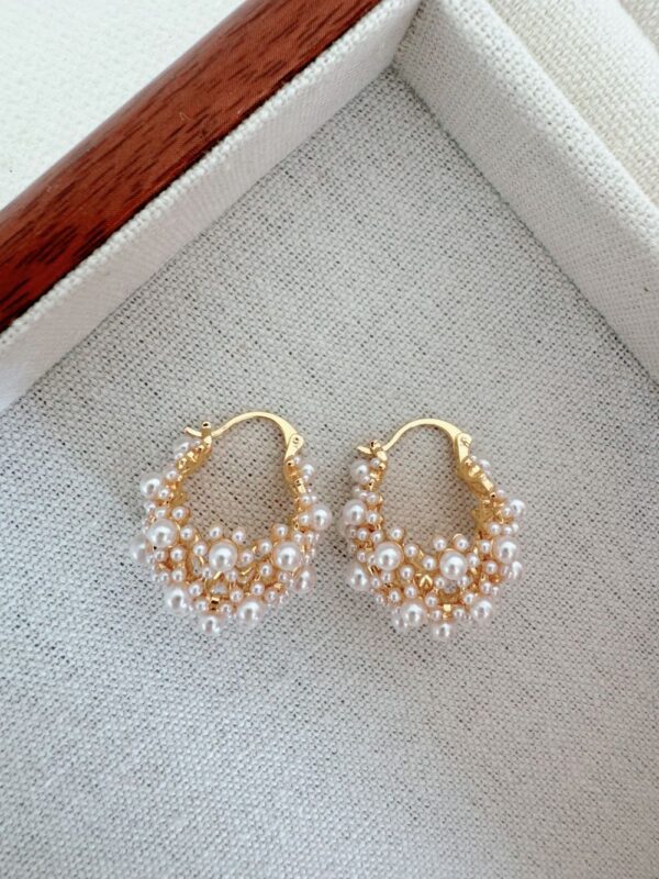 Romantic Millet Bead Earrings - Image 3