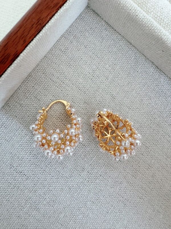 Romantic Millet Bead Earrings - Image 4
