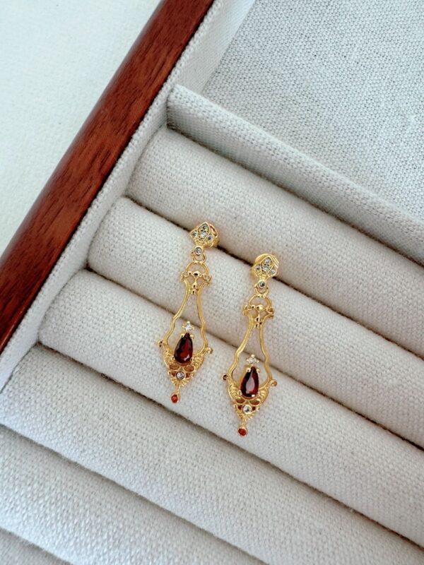 Palace Retro Garnet Earrings - Image 3