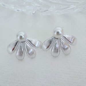 Soma Petal Brushed Earrings