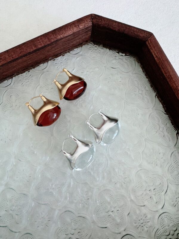 French Retro Glass Earring