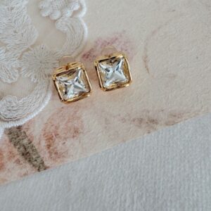 Square Jewel Elegant Earrings