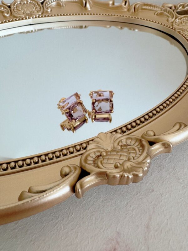 Sugar Cube Crushed Earrings - Image 3
