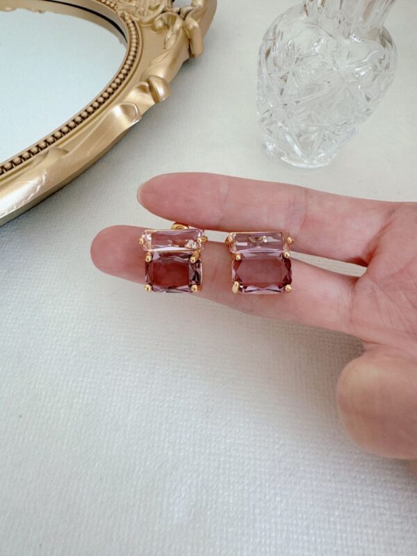 Sugar Cube Crushed Earrings - Image 6