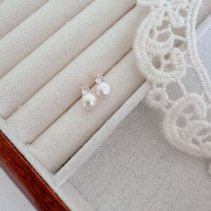 Pearl Zircon Earrings