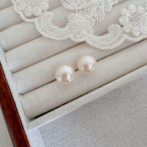 Cotton Pink Pearl Earrings