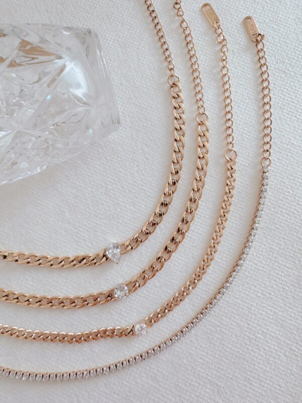 Amelie Zircon Chain Bracelet