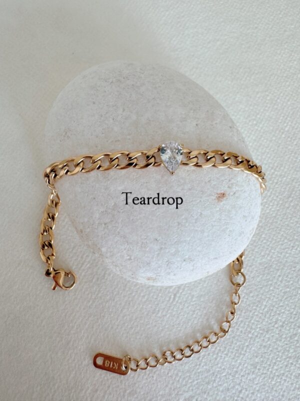 Amelie Zircon Chain Bracelet - Image 4