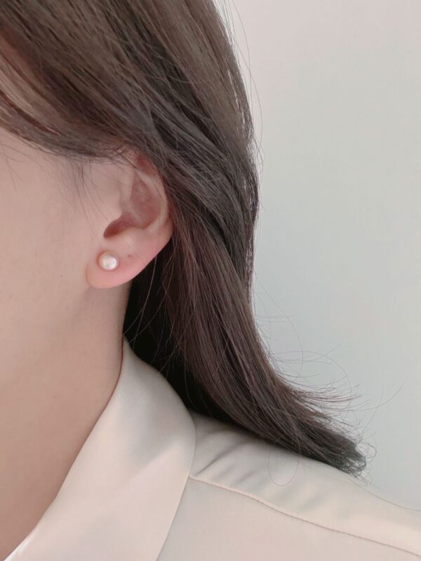 Petite Cotton Pink Earrings - Image 5