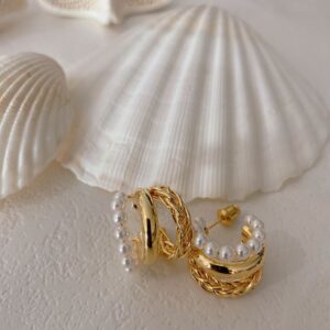 Triple Layer Retro Hoop Earring