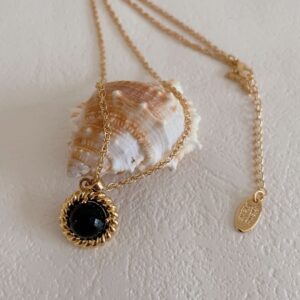 Magnificient Black Agate Necklace
