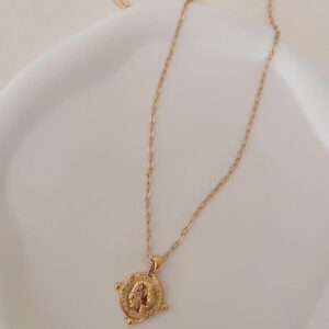 Goddess Coin Tag Necklace