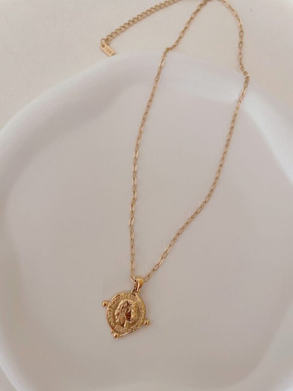 Goddess Coin Tag Necklace