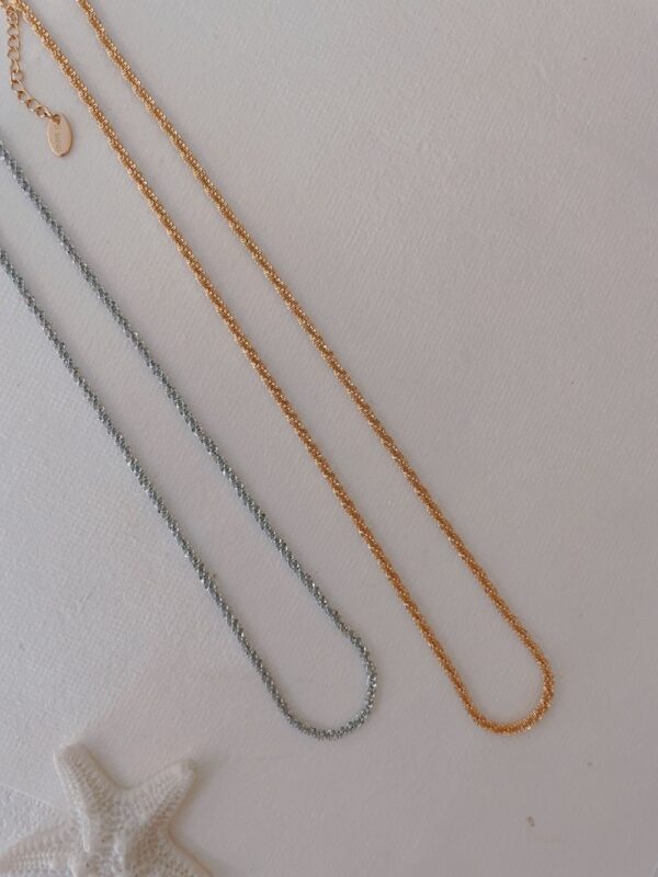 Sparkling Gypsophila Chain Necklace