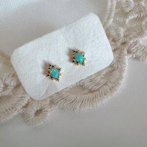 Mica Petite Opal Earrings