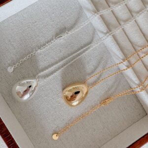Egg-Shaped Pendant Necklace