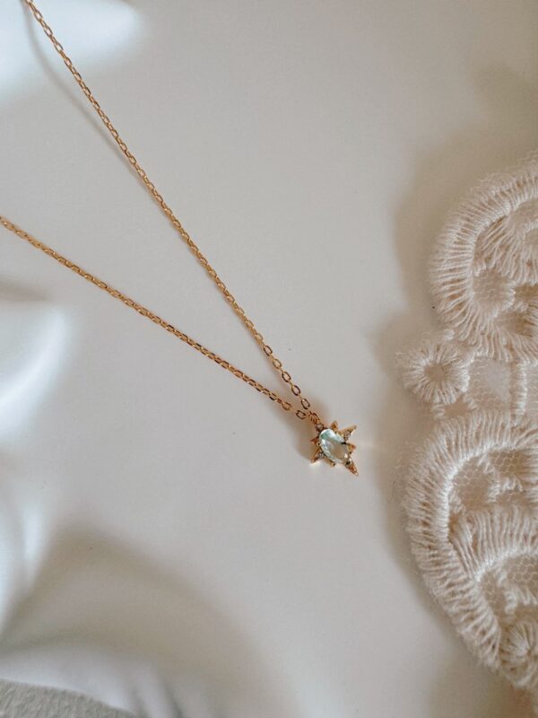 Danica Sky Blue Zircon Necklace