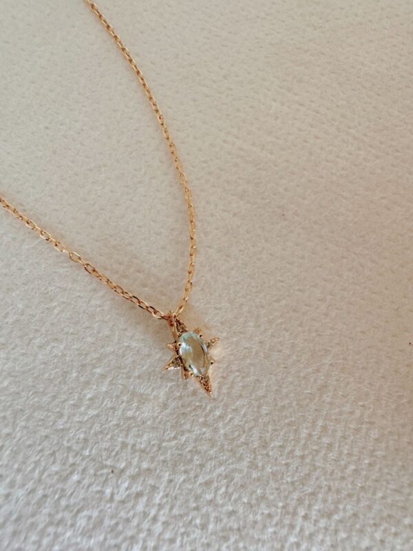 Danica Sky Blue Zircon Necklace - Image 3