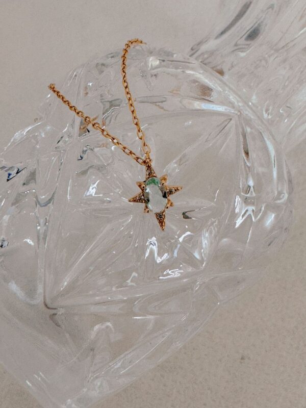 Danica Sky Blue Zircon Necklace - Image 4