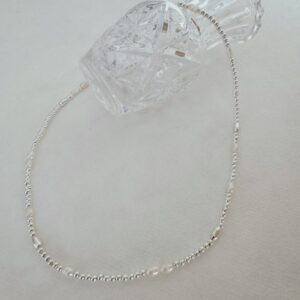Pearl & Silver Beads Necklace