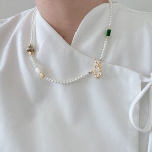 Darcy OT Buckle Pearl Necklace