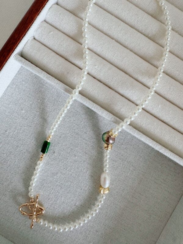 Darcy OT Buckle Pearl Necklace - Image 5