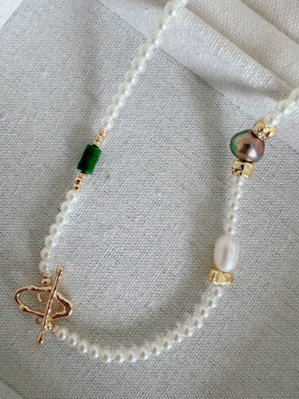 Darcy OT Buckle Pearl Necklace - Image 6