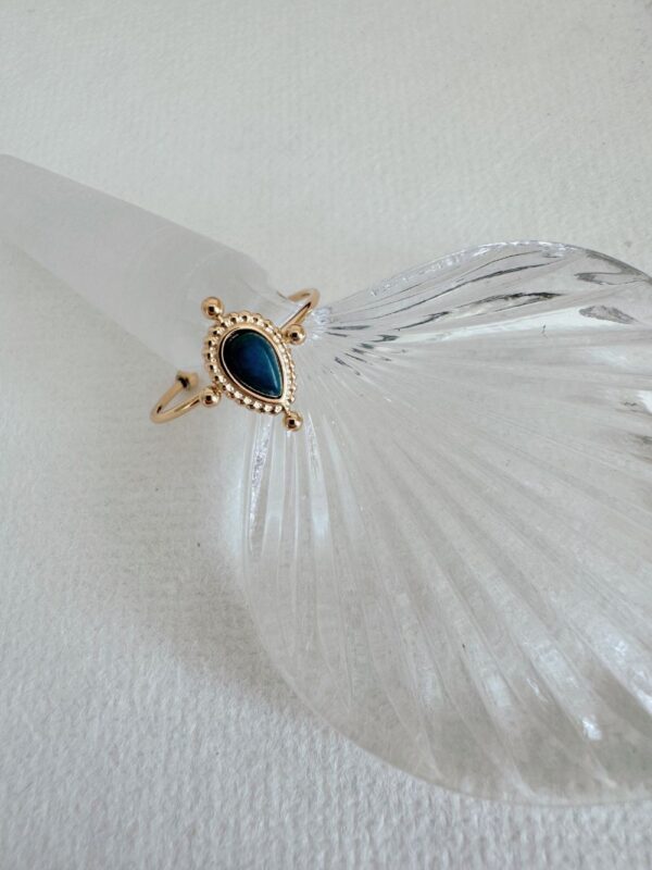 Madeline Retro Howlite Ring (Dark green) - Image 3