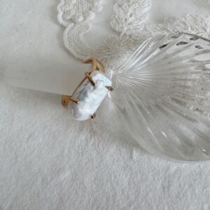 Baroque Pearl Open Ring