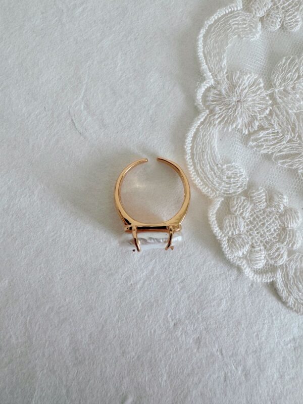 Baroque Pearl Open Ring - Image 4